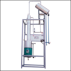 BUBBLE CAP DISTILLATION COLUMN