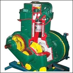 DIESEL ENGINE TWO STROKE IN CUT SECTION