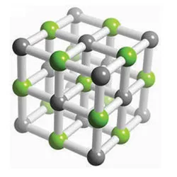 Potassium Chloride Crystal Structure Model