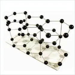 Unit Cell of Graphite Crystal Structure Model